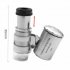60x Magnification Portable Pocket Microscope Mini LED Currency Detecting Jewellers Loupe English 9882