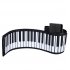 61 Keys 88 Keys Roll Up Piano Flexible Soft Electronic Digital Piano Roll Up Keyboard Piano Portable Piano for Beginner 88 Keys Black