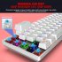 61 key Gaming Mechanical  Keyboard Rgb Bluetooth compatible Wired Mechanical Gaming Keyboard black