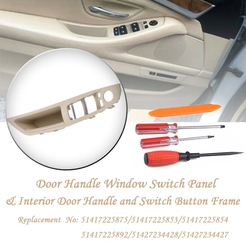 1Set Door Handle Window Switch Panel for BMW 5 Series 520 523 525 F10 F11 51417225873 