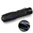 6200LM 5 Modes Adjustable XHP90 Variable Focus Flashlight with Battery black With 1x26650 battery