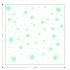 64pcs Christmas Luminous Stickers Fashion Snowflake Fluorescent Window Decals static