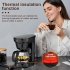 650w Automatic Drip Coffee Maker 750ml Large Capacity Espresso Machine with Thermostatic Base for Beginners US Plug