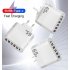 65W USB Wall Charger Block PD QC 3 0 Fast Charging Block Plug 5 USB A Ports 1 Type C Adapter For Laptops Smart Phone Tablet PC White EU plug