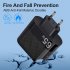 65W USB Wall Charger Block PD QC 3 0 Fast Charging Block Plug 5 USB A Ports 1 Type C Adapter For Laptops Smart Phone Tablet PC White EU plug