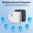 65W USB Wall Charger Block PD QC 3 0 Fast Charging Block Plug 5 USB A Ports 1 Type C Adapter For Laptops Smart Phone Tablet PC White EU plug