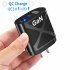 65w GaN Gallium Nitride Charger Multi port Usb Fast Charge Adapter Compatible For Macbook Pro Laptop Phone Black US Plug