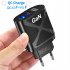 65w GaN Gallium Nitride Charger Multi port Usb Fast Charge Adapter Compatible For Macbook Pro Laptop Phone white EU Plug