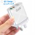 65w GaN Gallium Nitride Charger Multi port Usb Fast Charge Adapter Compatible For Macbook Pro Laptop Phone white EU Plug