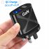 65w GaN Gallium Nitride Charger Multi port Usb Fast Charge Adapter Compatible For Macbook Pro Laptop Phone white EU Plug