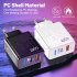 65w Usb Charger Fast Charging Plug Pd Qc 3 0 Type C Charging Adapter Compatible For Iphone Ipad Tablet black EU Plug