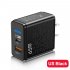 65w Usb Charger Fast Charging Plug Pd Qc 3 0 Type C Charging Adapter Compatible For Iphone Ipad Tablet black EU Plug