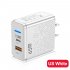 65w Usb Charger Fast Charging Plug Pd Qc 3 0 Type C Charging Adapter Compatible For Iphone Ipad Tablet white EU Plug