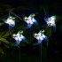 66CM Solar Windmill Lights With 2V120MA Solar Panel IP65 Waterproof Energy Saving Auto On off Outdoor Courtyard Lawn Lamp 2pcs