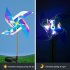 66CM Solar Windmill Lights With 2V120MA Solar Panel IP65 Waterproof Energy Saving Auto On off Outdoor Courtyard Lawn Lamp 2pcs