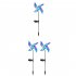 66CM Solar Windmill Lights With 2V120MA Solar Panel IP65 Waterproof Energy Saving Auto On off Outdoor Courtyard Lawn Lamp 2pcs