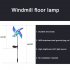 66CM Solar Windmill Lights With 2V120MA Solar Panel IP65 Waterproof Energy Saving Auto On off Outdoor Courtyard Lawn Lamp 2pcs
