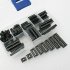 66pcs IC Socket Box Kit Plug in Chip Socket 6pin 8pin 14pin 16pin 18pin 20pin 24pin 28pin