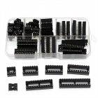 66pcs IC Socket Box Kit Plug-in Chip Socket 8 Values