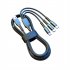 66w 5a 3 In 1 Usb Cable Super Fast Charging Data Cable Compatible For Android Iphone Type c Devices blue