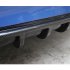 67cm Universal Car Lower Rear Body ABS Bumper Diffuser Shark Fin Kit Spoiler carbon fiber  A