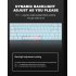 68 key Wireless Bluetooth Mechanical Computer Keyboard Plug And Play Luminous Keyboard White shell ice blue light
