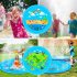 68inch Outdoor Lawn Game Mat Cartoon Pattern Water Spray Toy for Kids Boys Girls Dinosaur spray mat 170cm