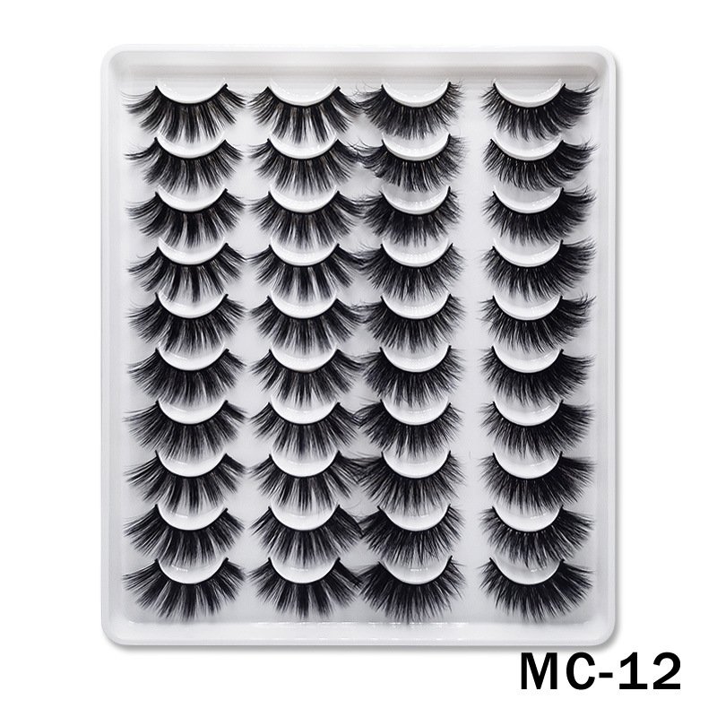 6D Mink False Eyelashes Handmade Extension Beauty Makeup False Eyelashes MC-12