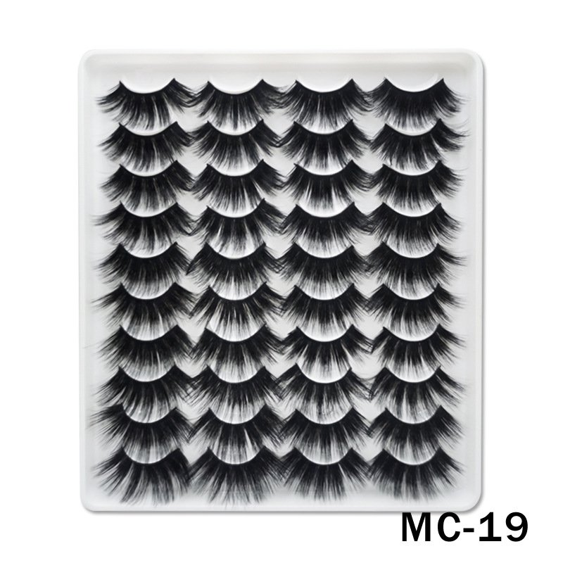 6D Mink False Eyelashes Handmade Extension Beauty Makeup False Eyelashes MC-19