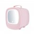 6L Mini Skincare Fridge With LED Lighted Mirror  Cooler And Warmer  Portable Personal Beauty Refrigerator For Refrigerating Make Up  Skin Care And Food Light Bl