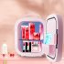 6L Mini Skincare Fridge With LED Lighted Mirror  Cooler And Warmer  Portable Personal Beauty Refrigerator For Refrigerating Make Up  Skin Care And Food Light Bl