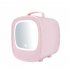 6L Mini Skincare Fridge With LED Lighted Mirror  Cooler And Warmer  Portable Personal Beauty Refrigerator For Refrigerating Make Up  Skin Care And Food pink