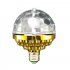 6LEDs 3Colors Lighting Magic Ball Stage Bulb with Gold Color Shell Gold shell