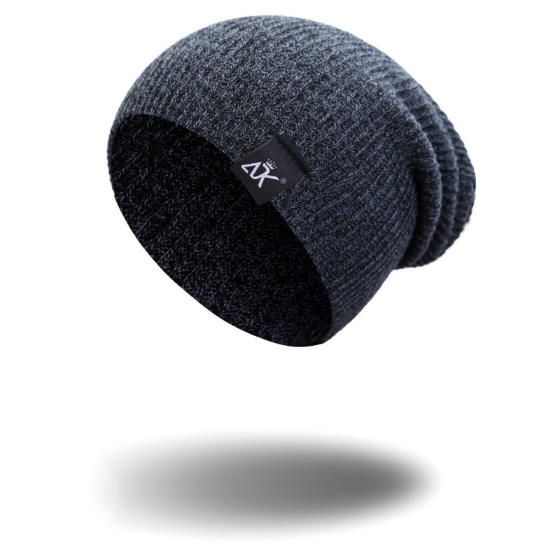 Baggy Beanies Winter Cap Outdoor Bonnet Skiing Hat Soft Knitted Hat for Man and Woman 