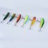 6PCS 8 5CM Plastic Hard Bait Crankbait Treble Hooks Fishing Lure 6 Colors Mixed 6 colors mixed