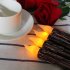 6PCS LED Long Pole Electronic Candle for Halloween Christmas Religious Decorative  2 0 17cm yellow flash