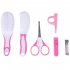 6PCS Manicure Care Set Infant Nail Scissors Comb Brush Baby Care Supplies Set blue 6pcs