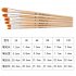 6PCS Oil Paint Brush Different Size Nylon Hair Brushes for Colorful Water Painting Art Paint Tool