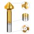 6Pcs Chamfering End Mill Tool High Speed Steel Titanium Coated 3 Flute 90 Degree Countersink Drill Bit Set  6 3mm 8 3mm 10 4mm 12 4mm 16 5mm 20 5mm  6pcs chamfe