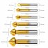 6Pcs Chamfering End Mill Tool High Speed Steel Titanium Coated 3 Flute 90 Degree Countersink Drill Bit Set  6 3mm 8 3mm 10 4mm 12 4mm 16 5mm 20 5mm  6pcs chamfe