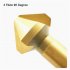 6Pcs Chamfering End Mill Tool High Speed Steel Titanium Coated 3 Flute 90 Degree Countersink Drill Bit Set  6 3mm 8 3mm 10 4mm 12 4mm 16 5mm 20 5mm  6pcs chamfe