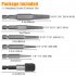 6Pcs Damaged Screw Extractor Set 1 4 Inch Hex Shank Fine Thread Bad Screw Stud Remover Tool With Extension Bit  For Rusty And Broken Hardware 1 post   5 extract