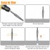 6Pcs Damaged Screw Extractor Set 1 4 Inch Hex Shank Fine Thread Bad Screw Stud Remover Tool With Extension Bit  For Rusty And Broken Hardware 1 post   5 extract