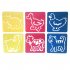 6Pcs Drawing Board Copy Board Diy Christmas Color Painting Toy for Kids H 01