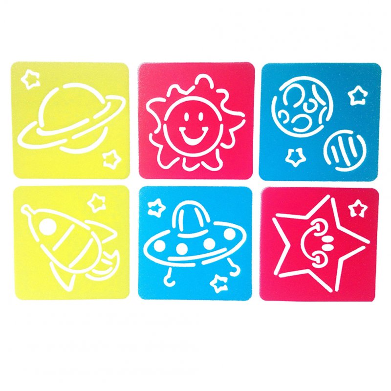 6Pcs Drawing Board Copy Board Diy Christmas Color Painting Toy for Kids H-03