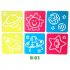 6Pcs Drawing Board Copy Board Diy Christmas Color Painting Toy for Kids H 03