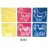 6Pcs Drawing Board Copy Board Diy Christmas Color Painting Toy for Kids H 02