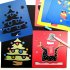 6Pcs Drawing Board Copy Board Diy Christmas Color Painting Toy for Kids H 05