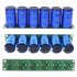 6Pcs Farad Capacitor 2 7V 500F 35 60MM Super Capacitor with Protection Board blue