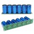 6Pcs Farad Capacitor 2 7V 500F 35 60MM Super Capacitor with Protection Board blue